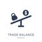 Trade balance icon. Trendy flat vector Trade balance icon on white background from business collection