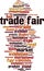 Trade fair word cloud