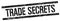 TRADE SECRETS text on black grungy rectangle stamp
