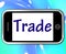 Trade Smartphone Shows Online Buying Selling