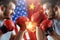 A trade war between China and the United States, two men are preparing for a fight against the backdrop of the American and