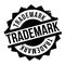 Trademark rubber stamp