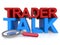 Trader talk on white