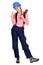 Tradeswoman giving the thumb\'s up