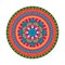 Tradicional indian embroidery blanket icon