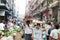 Trading activities at the downtown Yangon market