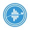 Trading forex icon vector. Bue stock market sign. Simple binary options illustrations. Arrow rises up inside