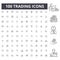 Trading line icons, signs, vector set, outline illustration concept