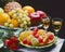 Tradirional Christmas Foods. Glazed Fruits.
