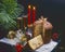 Tradirional Christmas Foods. Panettone Cake.