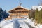 Traditinal wooden farm house in Tirol Austria