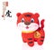 Tradition Chinese cloth doll tiger,2022 is year of the tiger