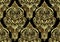 Tradition floral seamless pattern, damask vintage ornament.