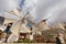 Tradition wind mills in Olympos village, Karpathos island, Dodecanese Greece