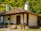 Traditional 19th century Serbian house at Lepenski Vir, Serbia