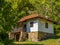 Traditional 19th century Serbian house at Lepenski Vir, Serbia