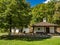 Traditional 19th century Serbian house at Lepenski Vir, Serbia