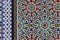 Traditional abstract Moroccan tile mosaic background, royal palace in Fes, Morocco