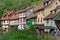 Traditional Alsacian architecture of alsacian village of Kaysersberg