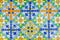 Traditional Andalusian tiles from Seville, Spain
