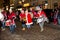 The traditional annual parade of Santa Claus at the opening of the Christmas holidays.