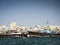 Traditional arabian dhow boats in deira harbour of dubai UAE