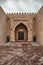 Traditional Arabic entry door in Doha, Qatar.