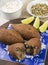 Traditional arabic fried kibbeh. Typical brazilian snack