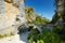 Traditional arched stone bridge of Zagori region in Northern Greece. Iconic bridges were mostly built during the 18th and 19th