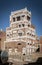 Traditional architecture buildings view in sanaa city old town in yemen