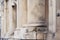 Traditional architecture of Catania, baroque pillars - fragment of historical building