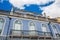 Traditional architecture of the facades covered with ceramic tiles called azulejos in the city of Lisbon in Portugal