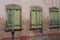 Traditional architecture in Mulhouse - France - wooden shutters on stoned facade