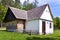 traditional architecture in open air museum in Vysoky Chlumec, Central Bohemian region, Czech republic. Collection of typical reg