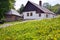 Traditional architecture in open air museum in Vysoky Chlumec, Central Bohemian region, Czech republic. Collection of typical regi