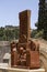 Traditional Armenian Khachkar, cross-stone art, sacred cross, carved rock found in Jerusalem