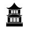 Traditional asian building icon