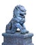 Traditional asian lion statue