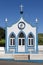 Traditional Azores catholic chapel in Santo Antao. Sao Jorge. Po