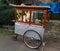 traditional "bajigur and bandrek" drink vending cart