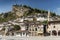 Traditional balkan houses in old town of berat albania