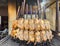 Traditional Balochi chicken sajji preparation in a local restaurant