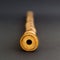 Traditional bamboo Japanese flute close up.