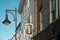 Traditional Barbers Sign located in a high street.