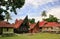 Traditional Batak houses on Samosir island, Sumatra, Indonesia