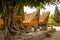 Traditional Bataknese houses at Tomok, Samosir, Lake Toba, Indonesia