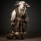 Traditional Bavarian Goat In Fairytale-inspired Outfit