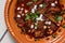 Traditional beef birria stew, Mexican breakfast food