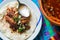 Traditional beef birria stew, Mexican breakfast food