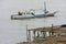 Traditional boat anchored at Labuan Bajo town on Flores Island,